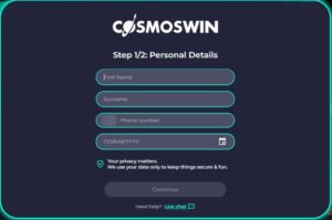 cosmoswin-account-2nd-step